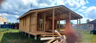 House based on the “Barnhouse 76.1” design, Zaporozhskoe settlement: completed house