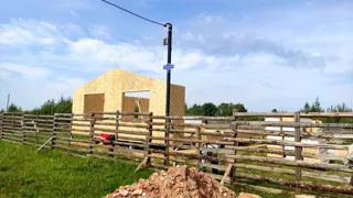 100 m² ev, “Barnhouse 76.1” projesi, Rodniki: duvar montajı