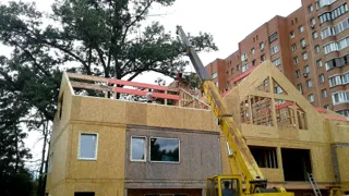 Haus nach individuellem Entwurf, Gebiet Moskau: Wandmontage