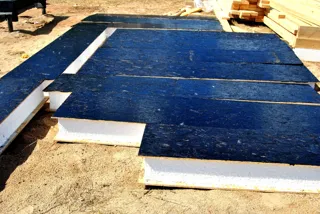 Haus nach Projekt „Sokol - 2“, Dorf Krivtsovo: Fundament und Grundrahmen
