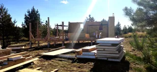 Haus 61,2 m² nach individuellem Projekt, Dorf Shashmurka: Wandmontage
