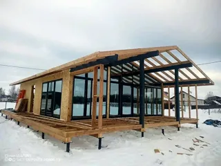 Haus nach Projekt „Chalet 76.3“, Siedlung Parkovo: Dach