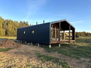 Haus nach Projekt „Barnhouse 65“, Dorf Kryukovo: Fertiges Haus