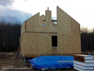 96 m² ev, özel proje, Konokhovo köyü: ikinci kat ve çatı katı