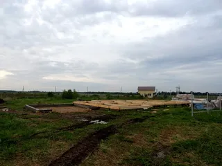 Haus nach Projekt „Gala“, Gebiet Iwanowo: Fundament und Grundrahmen