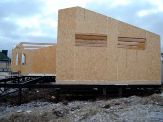 Haus nach Projekt „Arizona“, Gebiet Nischni Nowgorod: Wandmontage