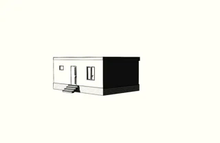 40 m² custom-design guest house, Yaroslavl Region: project rendering