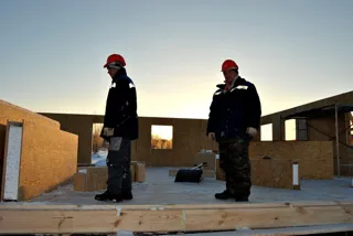 Haus nach individuellem Entwurf, Kineshma: Wandmontage