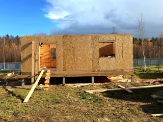 103 m² house, “Ermak” design, Timoshkino village: wall assembly