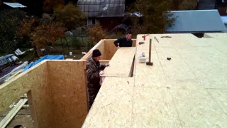 Haus nach Projekt „William 192“, Dorf Timonovo: Wandmontage