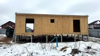 Haus nach Projekt „Mistika - K2.8“, Strunino: Wandmontage