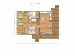Custom-design house, Sankt-Peterburg: project floor plan