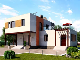 217 m² ev, “Toronto” projesi, Padikovo köyü: proje görselleştirmesi