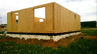 Haus nach Projekt „Narziss“, Dorf Artyukino: Wandmontage