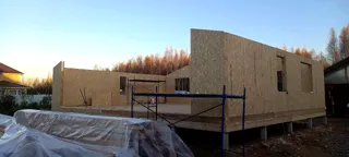 Haus 147 m², Projekt „Eger“, Siedlung Sosny: Wandmontage