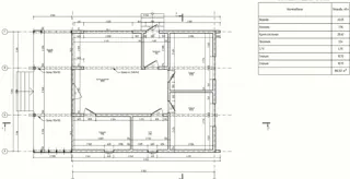 87 m² ev, özel proje, “Rıbolovo” sitesi: proje planı