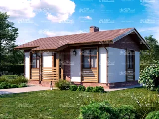 Haus 45 m², Projekt „Vivat 2.8“, SNT „Druschba“