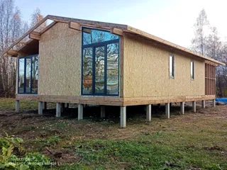 Haus nach Projekt „Chalet 76.3“, Gebiet Iwanowo: Fertiges Haus