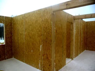 House, “Ermak” design, Serednevo village: interior partitions