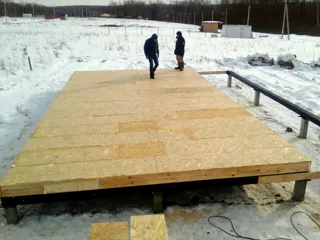 Haus nach Projekt „Mistika - S2.8“, Gebiet Moskau: SIP-Boden auf Höhe 0