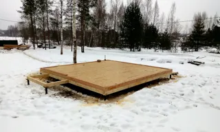 Haus nach Projekt „Metschta pl.4“, Region Twer: SIP-Boden auf Höhe 0