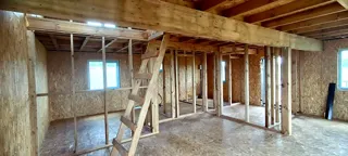 147 m² ev, “Yesentuki 8x8” projesi, Kalachevo köyü: iç bölme duvarlar