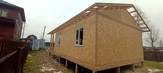 Haus nach Projekt „Finnisch 60“, Gebiet Moskau: Wandmontage