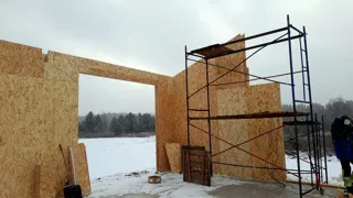 Garage nach individuellem Projekt, Gebiet Iwanowo: Wandmontage