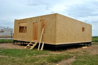 Haus nach Projekt „Bayern 193.54“, Pereslavl-Zalesskiy: Wandmontage