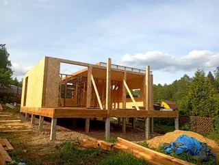Haus nach Projekt „N4O-54“: Wandmontage