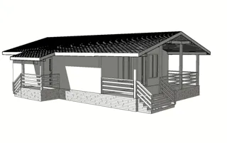 Haus nach individuellem Projekt, KP „Zentralnoe Rasdole“: Projektvisualisierung
