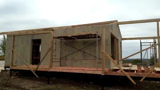 Custom-design house, Sukhodol settlement: wall assembly