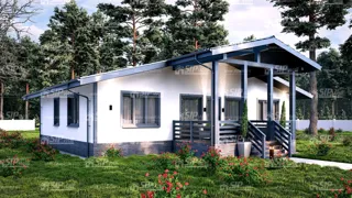 Haus 147 m², Projekt „Eger“, Siedlung Sosny: Projektvisualisierung