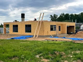 Haus 224 m² nach individuellem Projekt, Dorf Borovikovo: Wandmontage