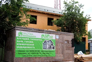 Haus nach Projekt „Minihotel“, Ivanovo: Wandmontage