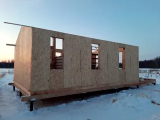 Haus nach Projekt „Barnhouse 33“, Dorf Strelnokovo: Fertiges Haus