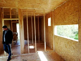 House, “Ochag” design, Starkovo village: interior partitions