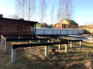 Haus nach individuellem Projekt, Dorf Vnukovo: Fundament und Grundrahmen