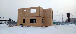 Haus 155 m² nach individuellem Projekt, Siedlung Kukarino: Wandmontage