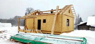 Haus 63,3 m², individuelles Projekt, Dorf Ignatovskoe: Obergeschoss und Dachgeschoss