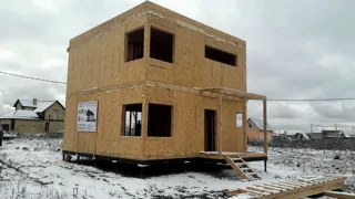 Haus nach Projekt „Stil 108“, Siedlung Yaroslavka: Wandmontage