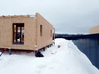 83,6 m² house, “Yaroslavl” design, Podporino village: wall assembly