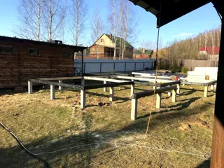 Haus nach individuellem Projekt, Dorf Vnukovo: Fundament und Grundrahmen