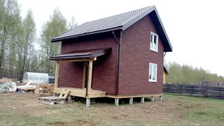 Haus nach Projekt „Awdeewo“, Dorf Pokrov: Fertiges Haus