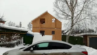 Custom-design house, Ivanovo: wall assembly
