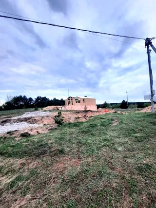 Haus 100 m², Projekt „Barnhouse 76.1“, Dorf Izbizhe: Wandmontage