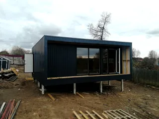 Haus 54 m², Projekt „N4O-54“, Dorf Lezhnevo: fertiges Haus