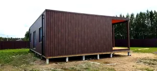 Haus nach Projekt „HiTech 91“, Dorf Zabore: Fertiges Haus