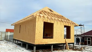 “Komfort” projesine göre ev, Ivantsevo köyü: duvar montajı