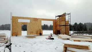 Garage nach individuellem Projekt, Gebiet Iwanowo: Wandmontage